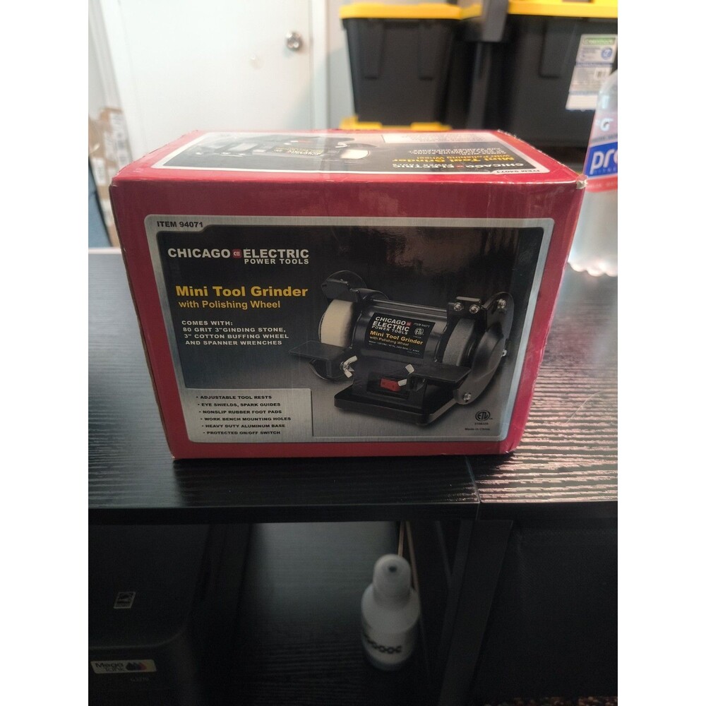 Chicago Electric Mini Tool Grinder With Polishing Wheel Model # 94071